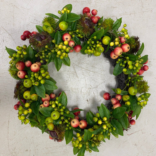 Green & Red Fruit Wreath – Coming Soon